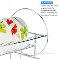 Standing Steel Dish Rack 2 Tier Stainless Steel Dish Drying Rack Supplier